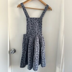 🌻 ASOS Floral Periwinkle Pinafore Jumper Dress 🌻